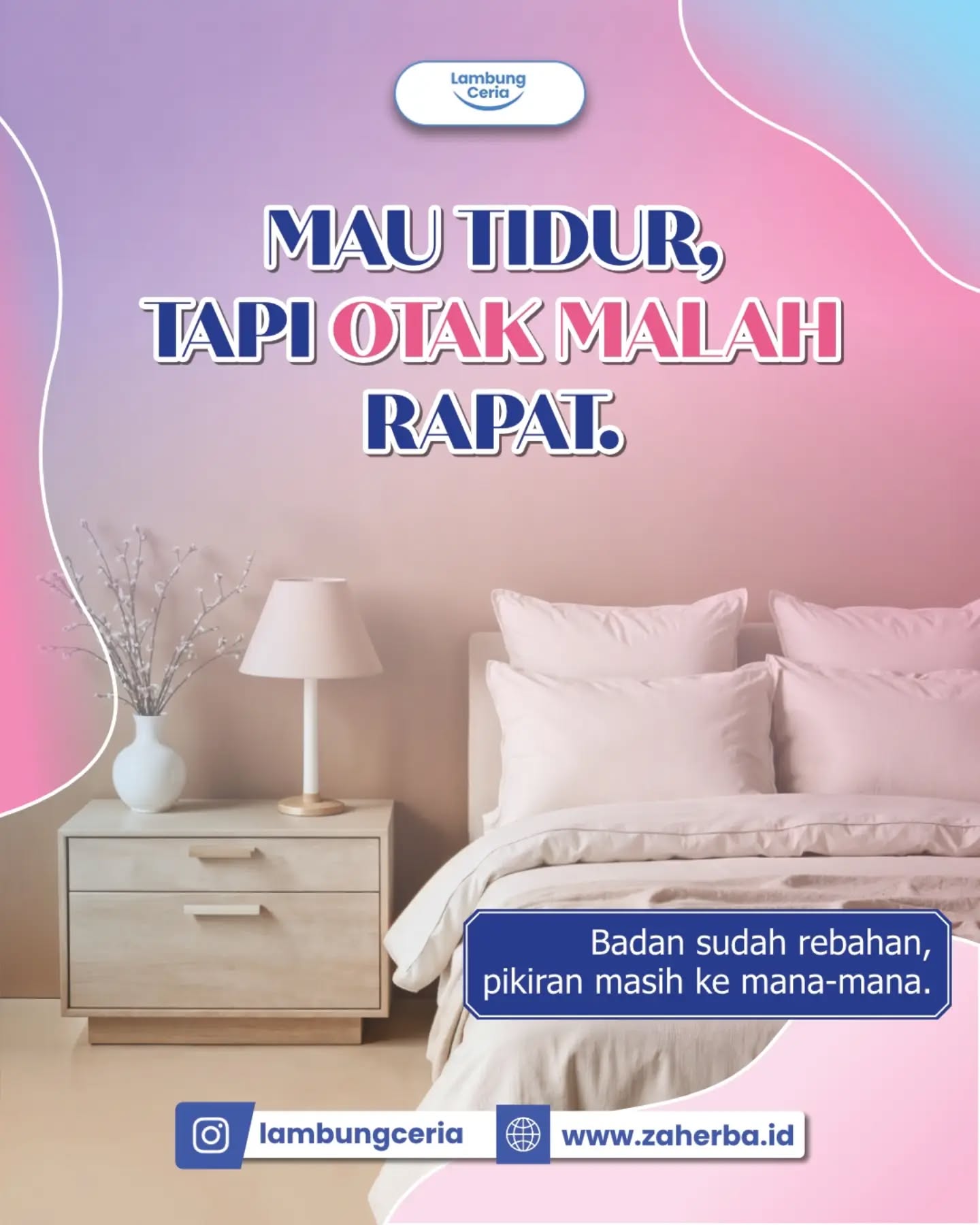 Malam seharusnya jadi waktu untuk mengisi ulang tenaga. 🌙
Tidak semua hal harus selesai dipikirkan hari ini. Ada kalany